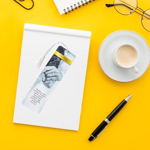 Bible Bookmark with Tassel & Scripture - Genesis 2:24 Marriage Bible Verse Bookmark - Inspirational Christian Bookmarks for Men & Women - Religious Bookmarks in Saudi Arabia