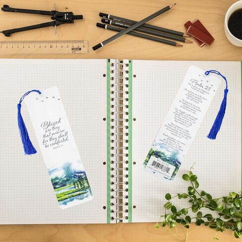 Bible Bookmark with Tassel & Scripture - Genesis 2:24 Marriage Bible Verse Bookmark - Inspirational Christian Bookmarks for Men & Women - Religious Bookmarks in Saudi Arabia