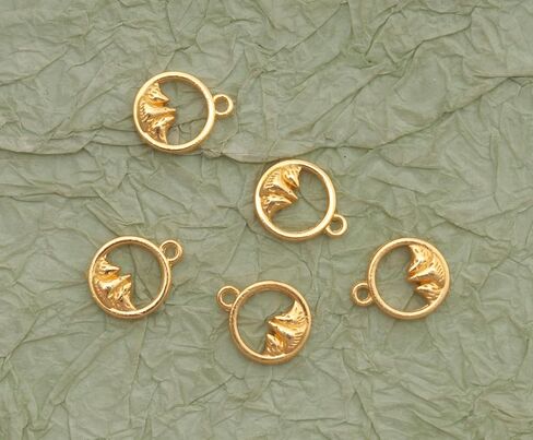 50 Pcs Circle Mountain Charms Mini Metal 1.1 x 1.4 cm Cute Pendant Supplies for DIY Jewelry Making Finding Necklace Bracelet Keychain Handmade Decoration in Saudi Arabia