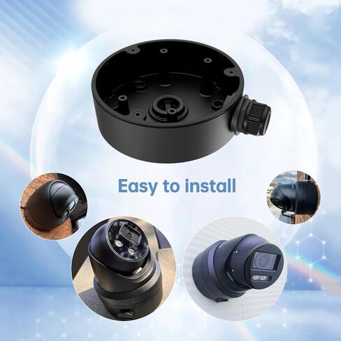 DS-1260ZJ Junction Box Bracket for HIK Bullet PoE IP Cameras DS-2CD2T87G2P-(L) SU/SL, DS-2CD2643G2-IZS, DS-2CD2683G2-IZS, DS-2CD2T47G2-(L) SU/SL, DS-2CD2T67G2P-(L) SU/SL, DS-2CD1643G2-IZS(White) in Saudi Arabia
