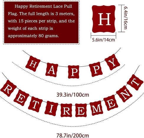 21Pcs Happy Retirement Party Decorations for Men Women,Red Funny Retirement Banner Hanging Swirls Paper Kit Outdoor Indoor Bunting Garland Sign Teacher Retired Banners Office Farewell Decor Supplies in Saudi Arabia