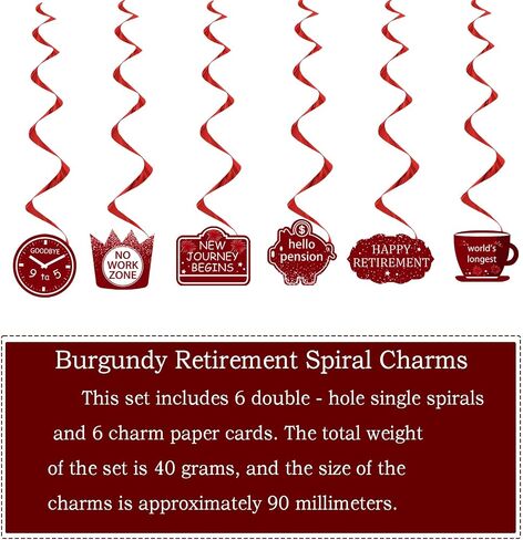21Pcs Happy Retirement Party Decorations for Men Women,Red Funny Retirement Banner Hanging Swirls Paper Kit Outdoor Indoor Bunting Garland Sign Teacher Retired Banners Office Farewell Decor Supplies in Saudi Arabia