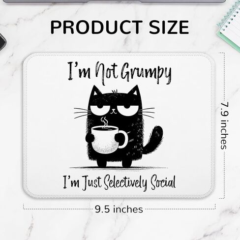 Funny Raccoon Mouse Pad, Retro Sarcastic Raccoon Meme Mouse Pads for Work Wireless Mouse Computers Laptop Desk Accessories, Coworker Sarcastic Office Gifts, Raccoon Gifts, 9.5x7.9 Inch in Kuwait