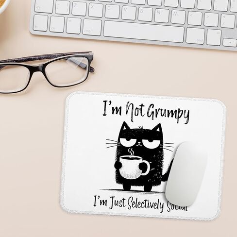 Funny Raccoon Mouse Pad, Retro Sarcastic Raccoon Meme Mouse Pads for Work Wireless Mouse Computers Laptop Desk Accessories, Coworker Sarcastic Office Gifts, Raccoon Gifts, 9.5x7.9 Inch in Kuwait