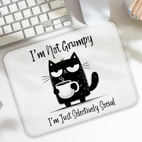 Funny Raccoon Mouse Pad, Retro Sarcastic Raccoon Meme Mouse Pads for Work Wireless Mouse Computers Laptop Desk Accessories, Coworker Sarcastic Office Gifts, Raccoon Gifts, 9.5x7.9 Inch in Kuwait