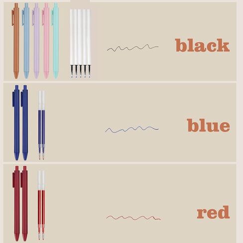 52 Aesthetic School Supplies with Cute Pen Case,5 Black, 2Blue,2 Red Ink Gel Pens,12inch and 6inch rulers,6 Mechanical Pencils for Students Stationary College Essentials in Saudi Arabia