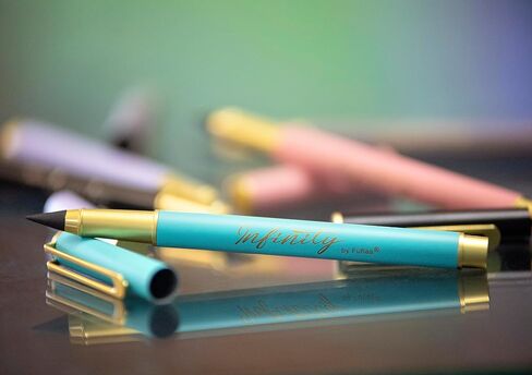 Deluxe eternal everlasting infinity pencil. Genuine Infinity brand with a metallic body, premium quality with Eraser, and an unlimited writing magic pencil. (Black) in Saudi Arabia