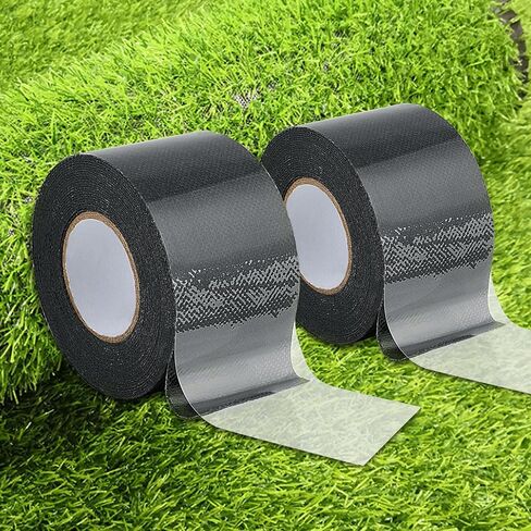 Double Sided Artificial Grass Turf Tape 2 Packs 2 Inch x 16.5 Feet Strong Viscosity Self Adhesive Grass Rug Tape Artificial Turf Seaming Tape for Lawn Garden Turf Tape (2) in Kuwait