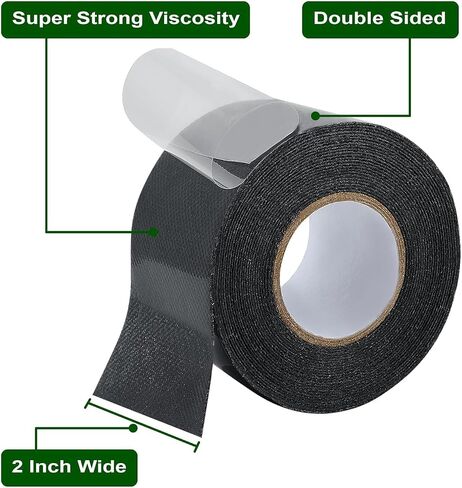 Double Sided Artificial Grass Turf Tape 2 Packs 2 Inch x 16.5 Feet Strong Viscosity Self Adhesive Grass Rug Tape Artificial Turf Seaming Tape for Lawn Garden Turf Tape (2) in Kuwait
