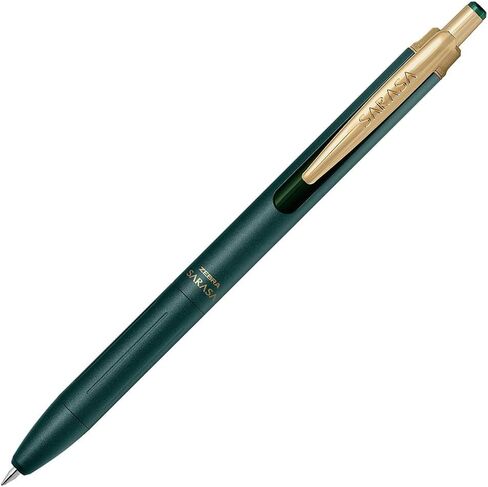 ZEBRA SARASA GRAND Gel Ballpoint Pen 0.3mm Green Black + 10 Refills, qullity original Black slim pen case in Kuwait
