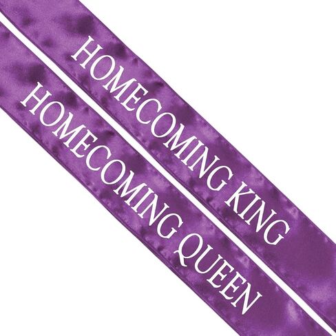 Anderson's Satin Sash Sets, King & Queen, 72 Inch x 3 Inch - 2 Pieces, Homecoming Court & Royalty Sashes in Saudi Arabia