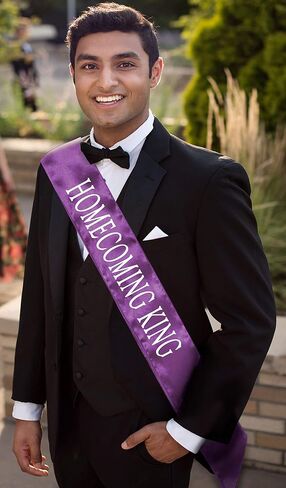 Anderson's Satin Sash Sets, King & Queen, 72 Inch x 3 Inch - 2 Pieces, Homecoming Court & Royalty Sashes in Saudi Arabia