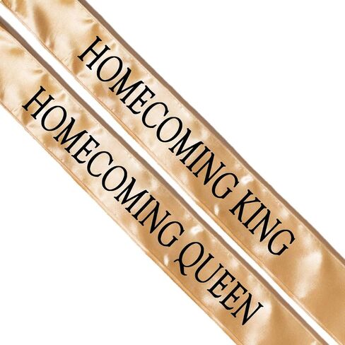 Anderson's Satin Sash Sets, King & Queen, 72 Inch x 3 Inch - 2 Pieces, Homecoming Court & Royalty Sashes in Saudi Arabia