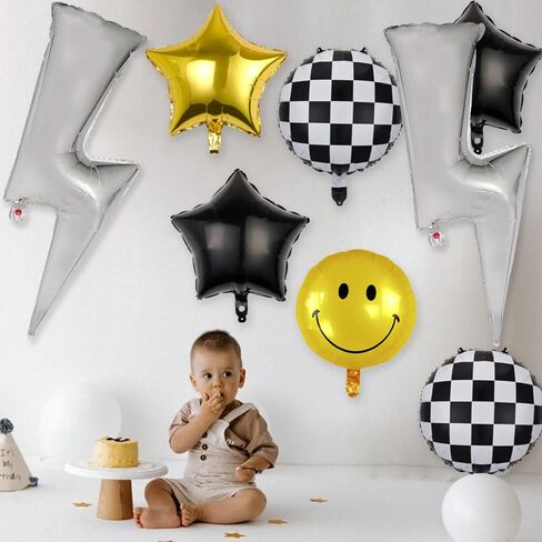 Bee Balloons 6 Pcs Foil Helium Shaped Animal Party Cartoon Woodland Balloons for Jungle Safari Theme Backdrop Kids Birthday Party Decorations Supplies in Kuwait