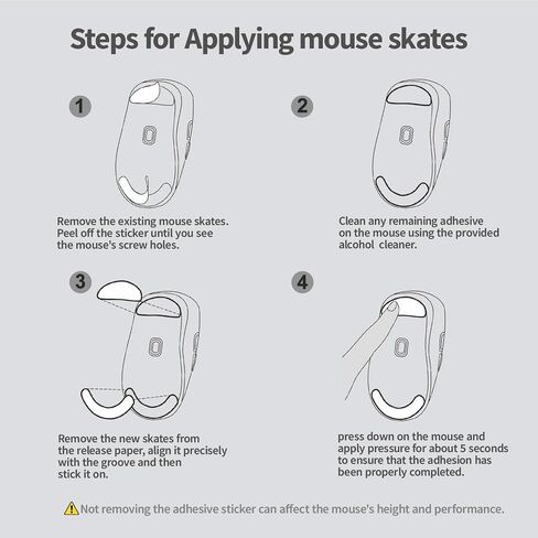 Smooth Sliding Mouse Skates for Logitech G Pro X Superlight 2 Mouse Feet Replacement(PTFE,Black) Rounded Edges Ultra-Smooth and Durable Gaming Mouse Slider for G Pro Superlight 2 in Kuwait