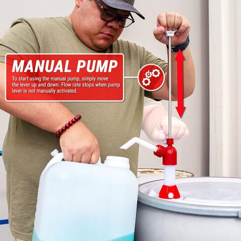 مضخة طبلة سيفون شديدة التحمل خالية من مادة BPA من TERA PUMP لمضخة طبلة برميلية سعة 55 جالون، مضخة يدوية رائعة لحالات الطوارئ in Kuwait