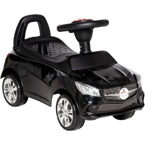 Aosom Kids Ride On Push Car, Foot-to-Floor Walking Sliding Toy Car for Toddler with Working Horn, Music, Headlights and Storage, Red in Kuwait