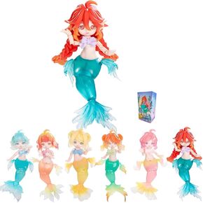 BJD Dolls Blind Box ، Kawaii BJD Dolls Yunlai Mermaid Series Ball Ball المفصل دمية قابلة للتحصيل