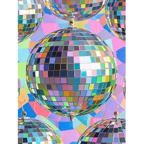 UPABLUNSO Disco Ball Pattern Diamond Painting DIY Diamonds Art Kits for Adults Full Drill Diamond Dots Paintings Crystal Rhinestone Picture Arts Craft for Home Wall Decor 12x16inch