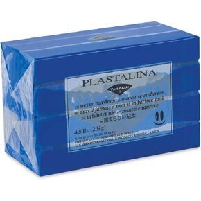 Plastalina Modeling Clay Black 4 1/2 lb. bar