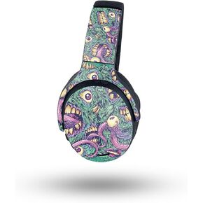 Maysyskins Glossy Glitter Skin متوافق مع Skullcandy Crusher ANC 2 - عيون والأسنان | واقي ، دائم عالية اللمعان اللمعان النهائي | سهل التقديم