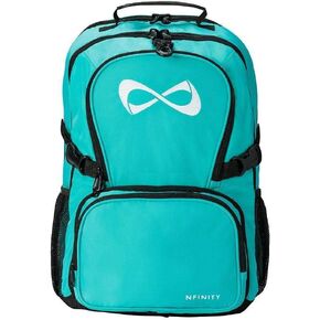 Nfinity Classic Cheer Backpack For Cheerleading - Backpack With Detachable Purse and Laptop Sleeve - Lightweight Backpack for Travelling - Sports Backpack for Cheerleaders (Teal)