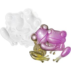 Hud Frog Wall Hanging Silicone Mold Large Frog Epoxy Resin Molds Animal Silicnoe Mold Wall Decor Resin Mold for Resin Casting DIY Wall Hanging Art Craft Home Decor(Hug Frog Mold)