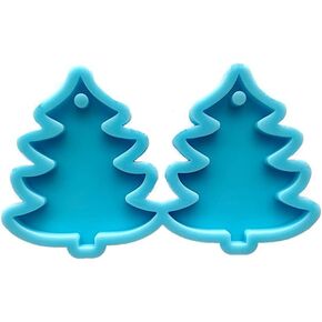 appuivbt Christmas Tree Earring Resin Molds,Ear Stud Dangles Resin Casting Molds Crystal Resin Epoxy Molds for Jewelry Making