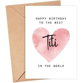Happy Birthday To The Best Titi In The World Card - Titi Birthday Card - Titi Card - Mother's Day Gift - Happy Birthday Card Happy Birthday Mom