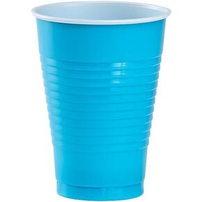 Plastic Party Cups - 12oz | Island Blue | Pack of 20