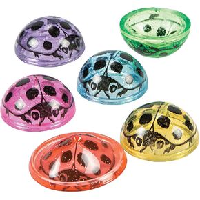 مجموعة ألعاب Puper Express Express Express Ladybug Popper-تفضلات الحفلات المنبثقة الملونة للأطفال-مثالية لحفلات أعياد الميلاد حفلات زواج الأطفال والمناسبات الخاصة-ألعاب ممتعة وتفاعلية-12 قطعة