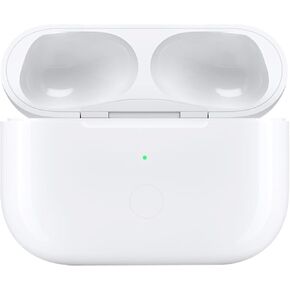 Wireless Charging Case Compatible with AirPods Pro, for Airpods Pro Charger Replacement Cases, Support Bluetooth Pairing&Sync Button,660 Mah Built-in Battery,White (Earbuds Not Included)