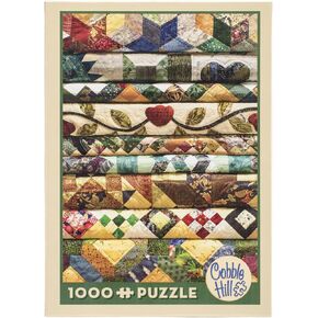 Cobble Hill 1000 Piece Puzzle - لحاف الجدة - ملصق عينة مشمولة