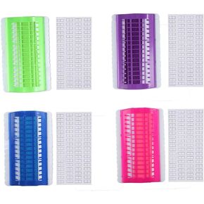 Homesogood 4pcs للتطريز 30 حفرة الخيط الخيط الخيط منظم الصليب غرزة DIY أداة لخياطة خيط تشطيب وإدارة (الأخضر ، الأزرق ، الوردي ، الأرجواني)