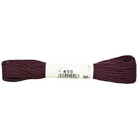 Olympus Kogin Sashiko Thread - Dark Plum # 655 - التطريز الياباني واللحف