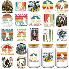 AFRITEE UV DTF Cup Wraps - 20 Sheets Green Weed Smoke Uvdtf Cup Wrap for 16 oz Glass, Rastafari Culture Waterproof Transfer Stickers Decals DIY Water Bottle Journal Paper Cutting Craft Decoration in Kuwait