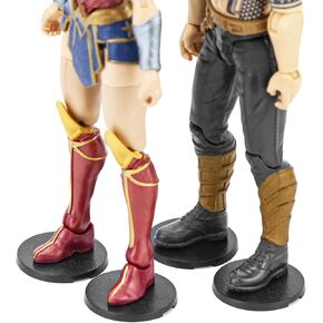NC EBCO 50 قطعة 6 I Action Figure Stand Rese ، Display Display Round Figure Stand Base Miniature ، متوافق مع 1/12 Marvel Legends/ DC/ GI Joe/ Motu Figure