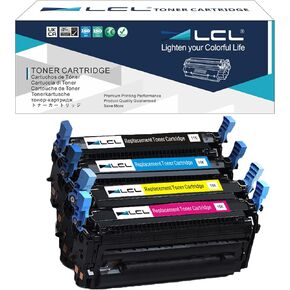 استبدال خرطوشة الحبر المعاد تصنيعها LCL لـ HP 643A Q5950A Q5951A Q5952A Q5953A لـ HP Color Laserjet 4700 4700N 4700DN 4700DTN 4700PH+ 4710 PRINTER (4-PACK CYAN MAGENTA صفراء)
