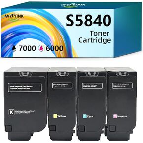 S5840 High Yield Compatible Toner Cartridge Replacement for Dell JDCTN R59F2 K83JD KT71F for Dell S5840 S5840DN S5840CDN Printer