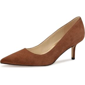 Nine West Women's Arlene Pump, Cognac Suede 121, 5.5
