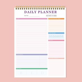 To Do List Notepad Daily Planner Undated Notebook for Work with 52 Sheets Tear Off, Planning Pad for Office Home School, Checklist Organizer for Daily Tasks, Water Intake, 8.3 x 11.2 in, Lavender