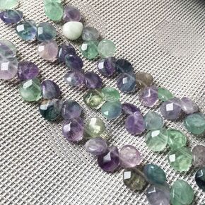 Natural Stone Beads Water Drop Shape Faceted Opal Loose Beads 10X12X5mm 7.9 inch for Jewelry Making