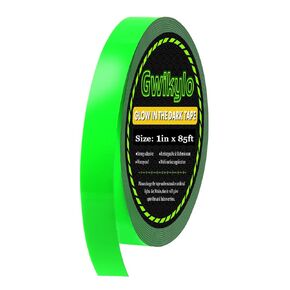 Glow Tape 1 Inch x 85 Feet Fluorescent Tape Waterproof for Outdoor Luminous Tape Halloween Decorations and Stage