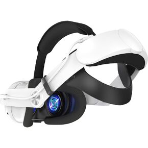 JHZWD Head Strap with Battery Pack for Meta/Oculus Quest 3, 6000mAh Elite Strap Replacement for Enhanced Comfort and Play Time, Adjustable Power Bank Headstrap VR Accessories for Meta/Oculus Quest 3