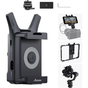 جهاز إرسال صور الفيديو اللاسلكي Accsoon CineView Nano، نظام نقل الصور HDMI 5 جيجا هرتز لمثبت الكاميرا RS2/RS3/RS3 Pro/Camera مع 4 شاشات RX، زمن استجابة منخفض 0.06 ثانية ونطاق 500 قدم، سهل التركيب