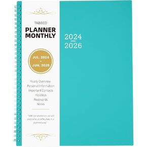 Coboll 2024-2026 مخطط شهري ، 9 '× 11' '، مخطط 24 شهرًا من يوليو. 2024 إلى يونيو. 2026 ، مخطط التقويم الشهري مع الجيب الداخلي