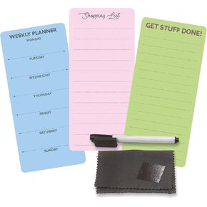MFM TOYS XOXOMags Mini Fridge Magnet Write-Erase Planner Board - for Daily and Weekly Tasks, Meal Planner, Organizer, Shopping Checklists for Home and Office (Pastel Combo 1) in Saudi Arabia