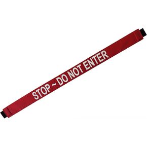 Magnetic Door Barrier - Stop - DO NOT Enter, Safety Door Barrier with Magnetic Ends - Red - Metal - Door Mount - 42 x 3 inches - UtiliMate