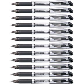 Pentel Energel Gel Ink Pen ، Point Point ، طرف معدني ، حبر أزرق ، مربع من 12 (BL57-C)