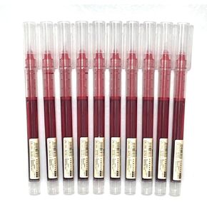 Sencoo 10 Pack Red Ink Point Point Pens Liquid Pen Rolling Rolling Roller Ball Quicking Ink for Study Office School